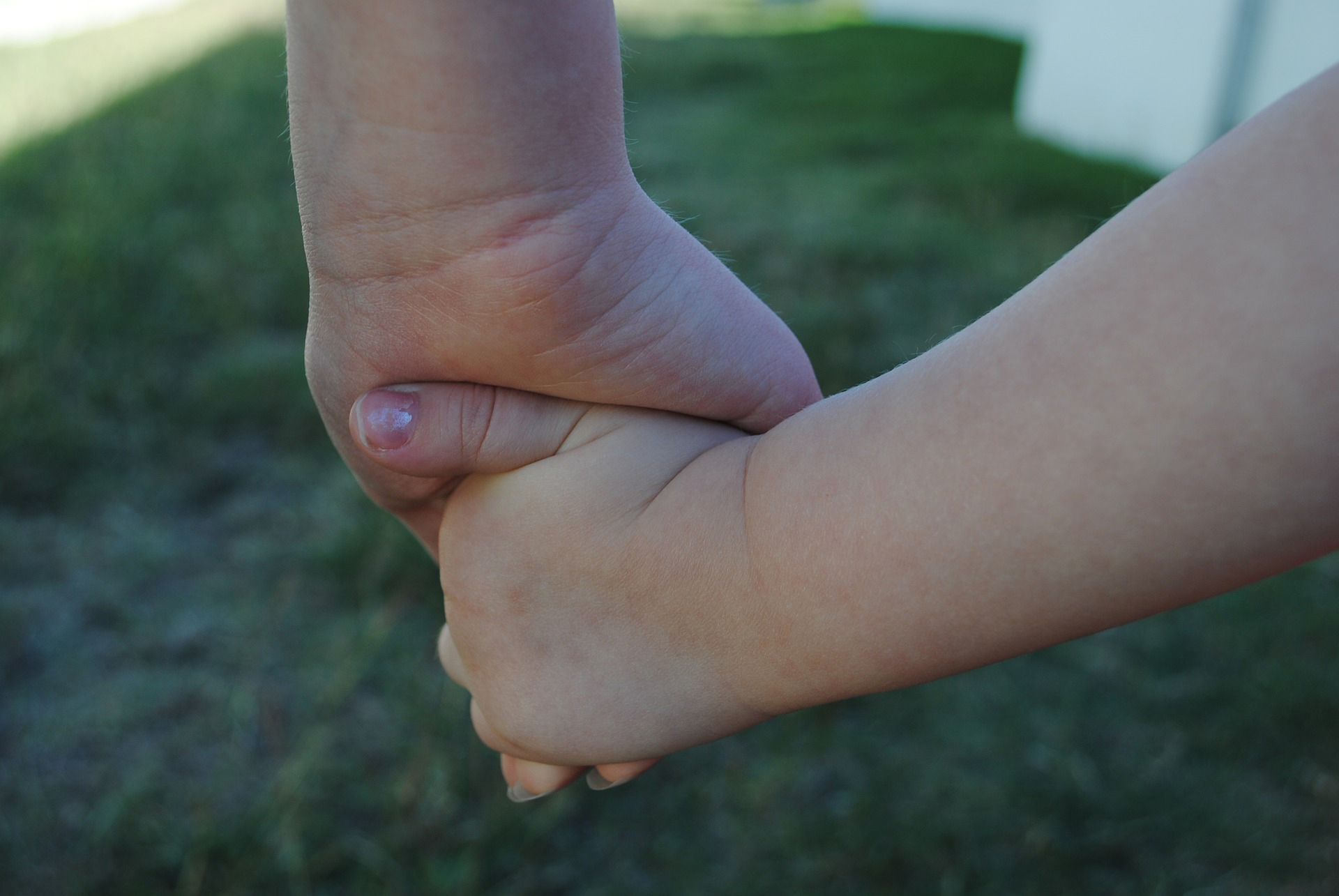 Holding Hands Outdoors